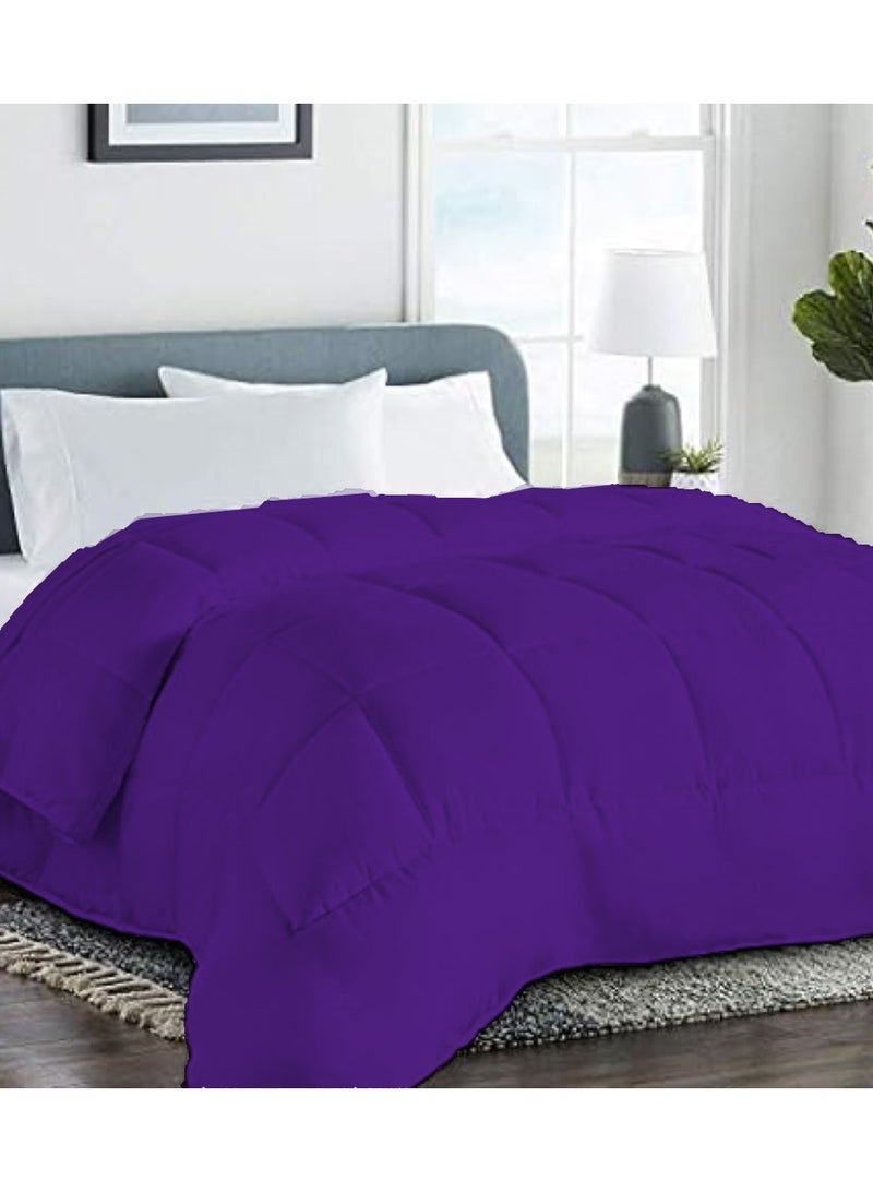 Duvet Comforter Cotton for King/Queen Size Mattress 150x200, 200x220, Color Purple