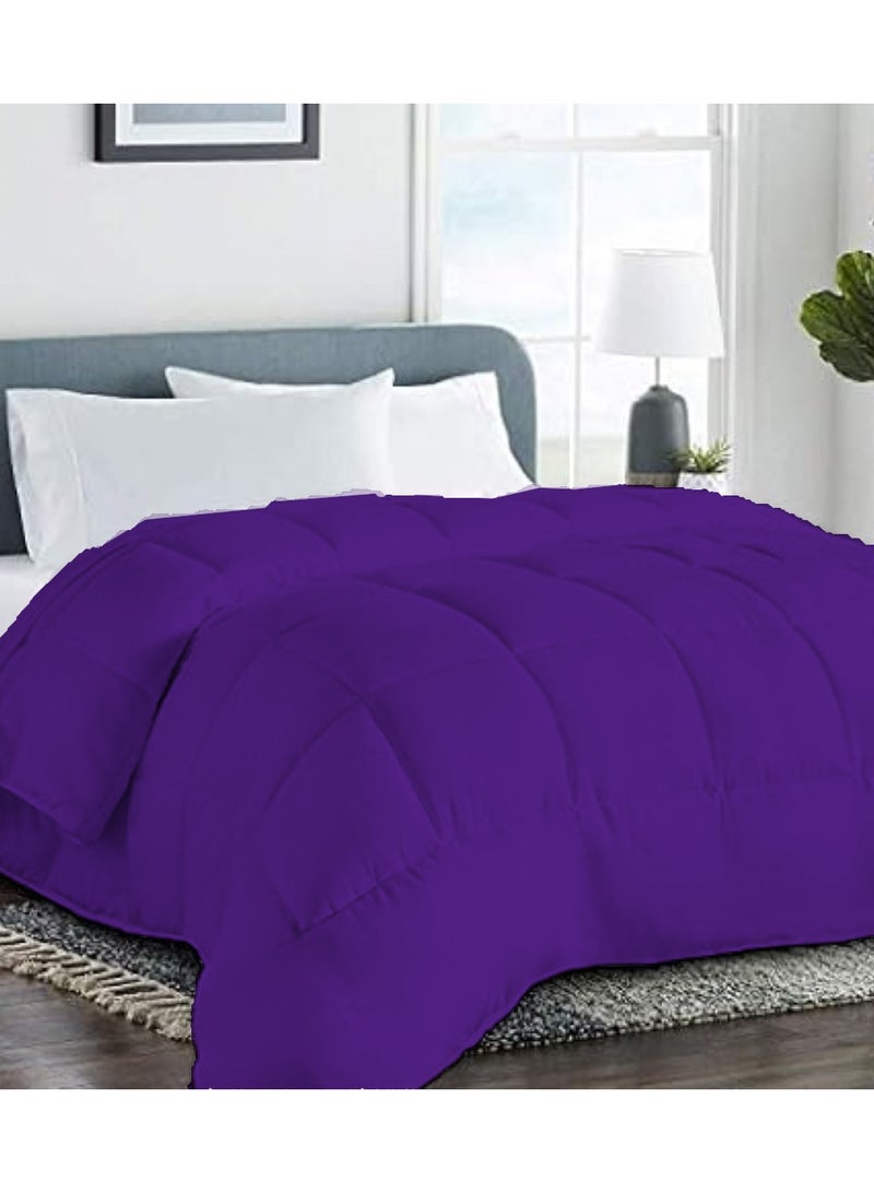 Duvet Comforter Microfiber for King/Queen Size Mattress 150x200, 200x220, Color Purple