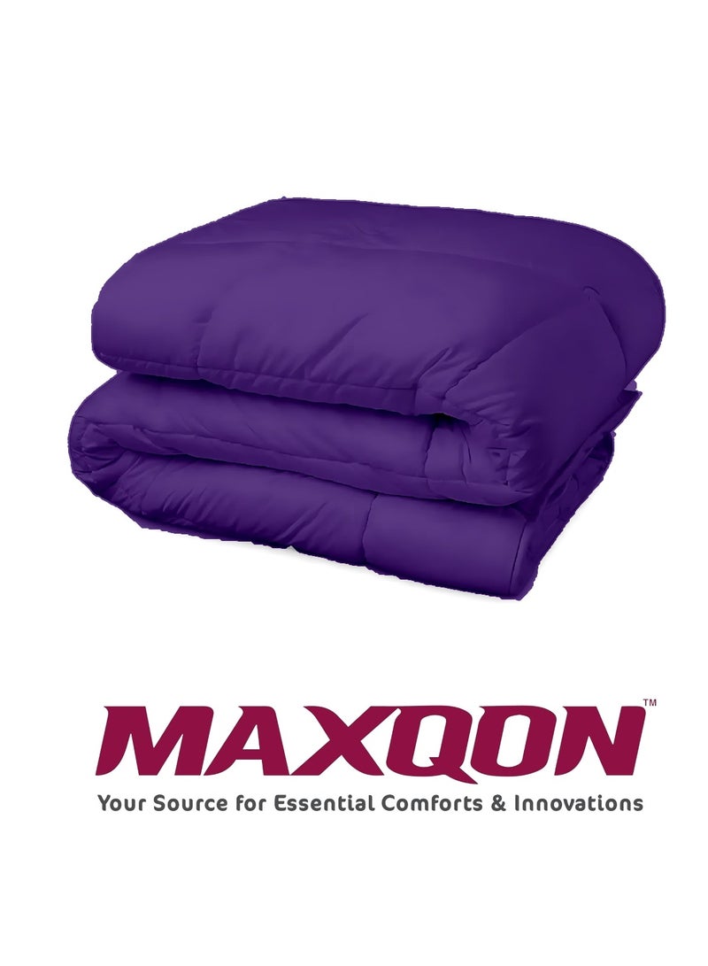 Duvet Comforter Microfiber for King/Queen Size Mattress 150x200, 200x220, Color Purple