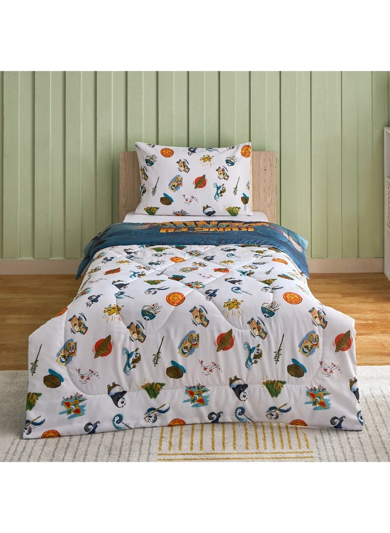 Kung Fu Panda 2-Piece Single Comforter Set 220 x 135 cm