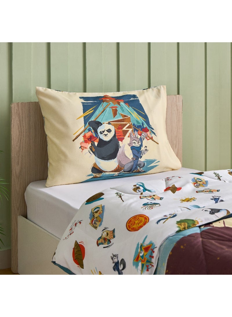 Kung Fu Panda 2-Piece Single Comforter Set 220 x 135 cm