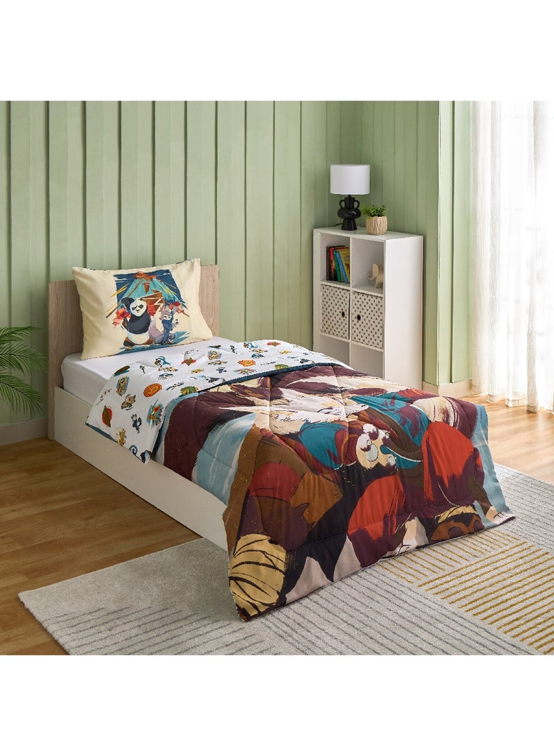 Kung Fu Panda 2-Piece Single Comforter Set 220 x 135 cm