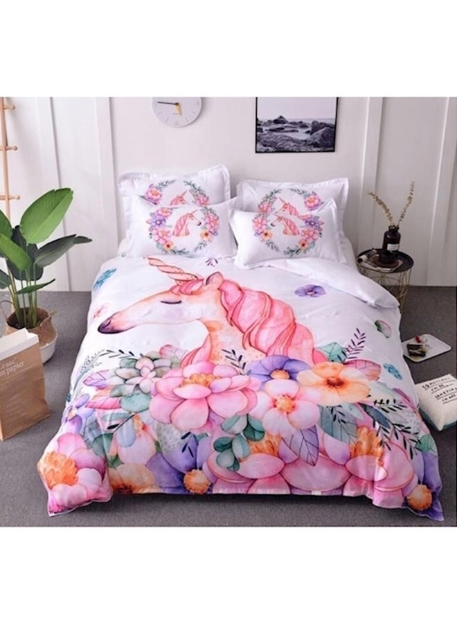 7-Piece Printed Bedding Set Cotton Multicolour Single