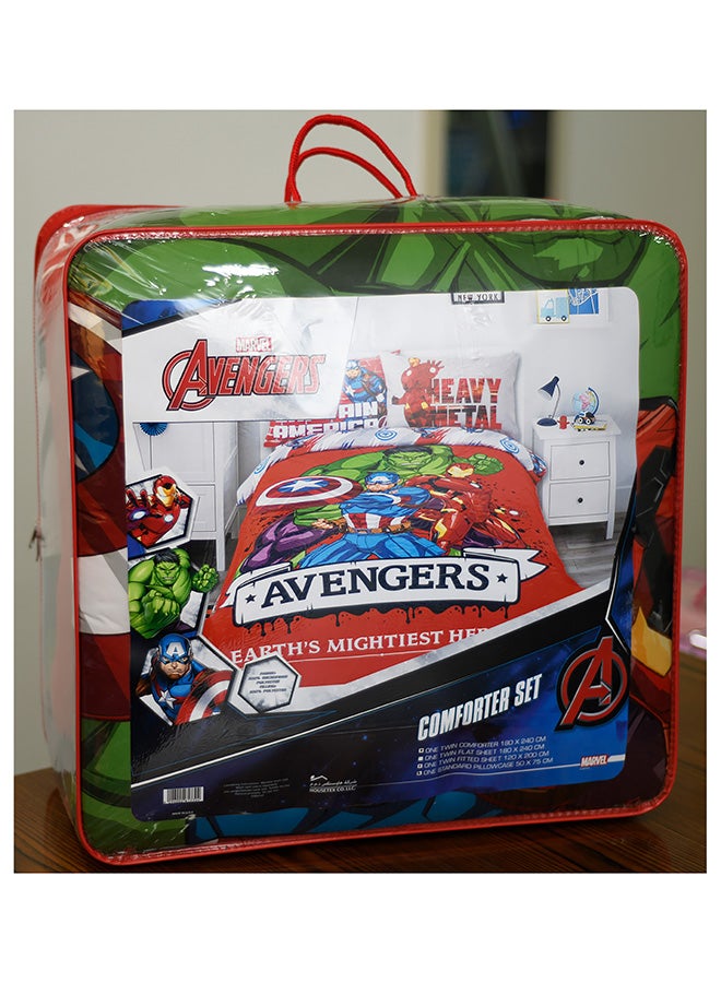 MICROFIBER COMFORTER SINGLE 3PC PANEL AVENGERS