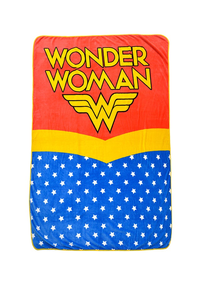 Wonder Woman Design  Flannel Blanket Polyester Multicolour 160x220cm