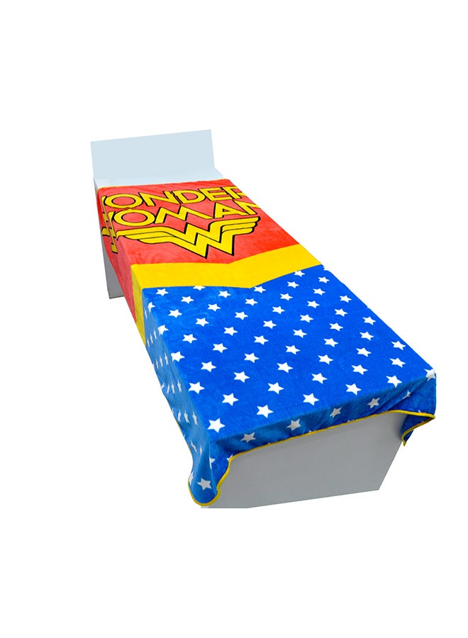 Wonder Woman Design  Flannel Blanket Polyester Multicolour 160x220cm