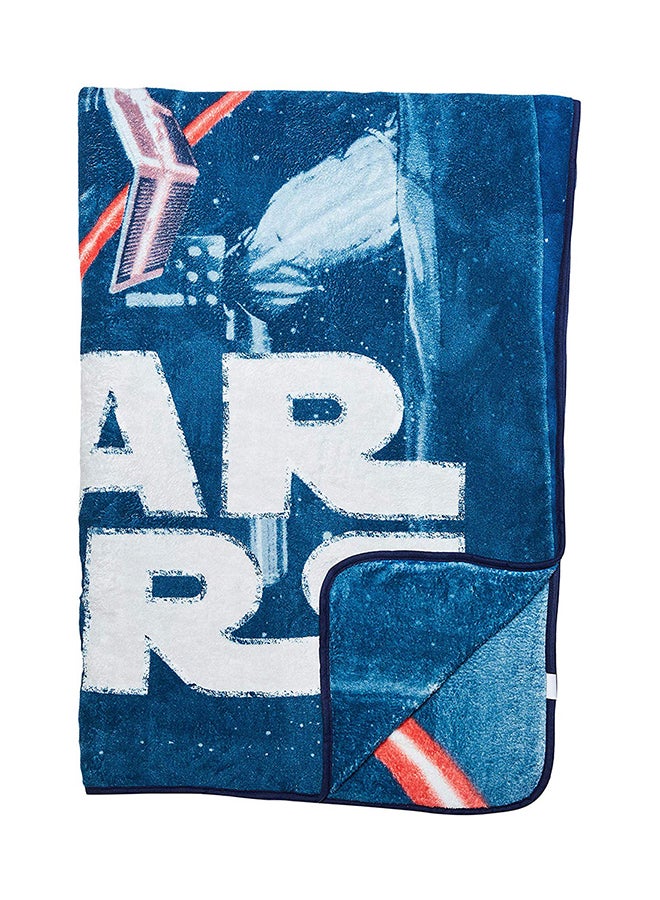 Starwars Vintage Logo Design  Blanket Polyester Multicolour 62 inx90inch