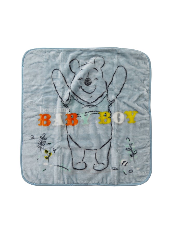 Winnie The Poo  Design  Baby Sac Blanket Polyester Blue 80x90cm