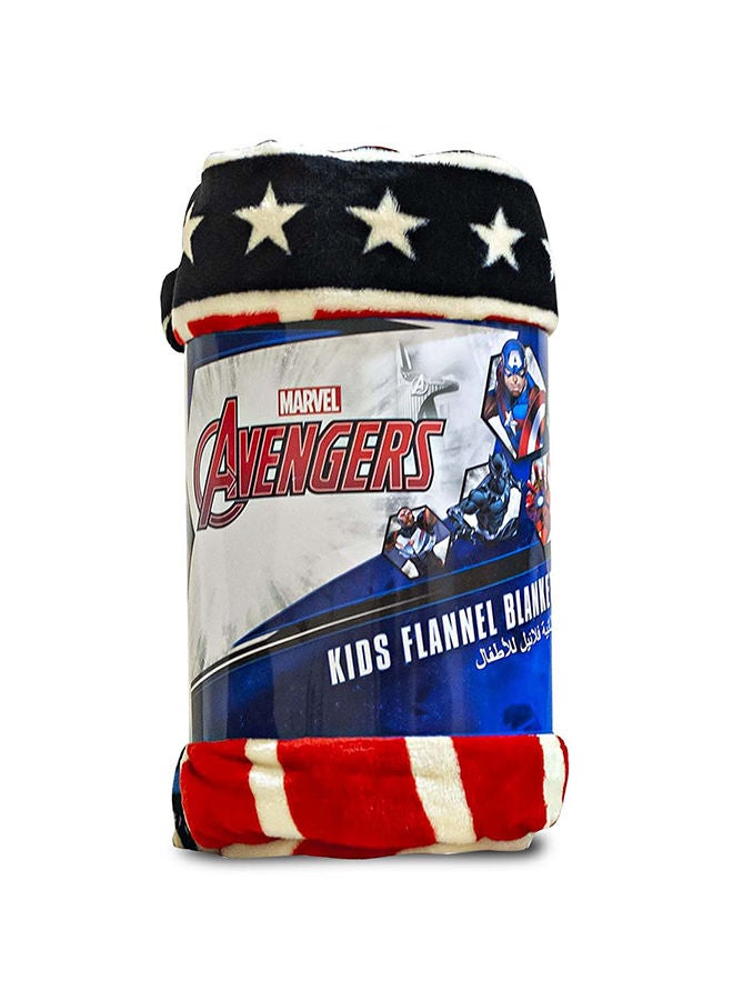 Marvel Captain America Flannel All-Season, Ultra Soft, Fade Resistant Blanket for Kids