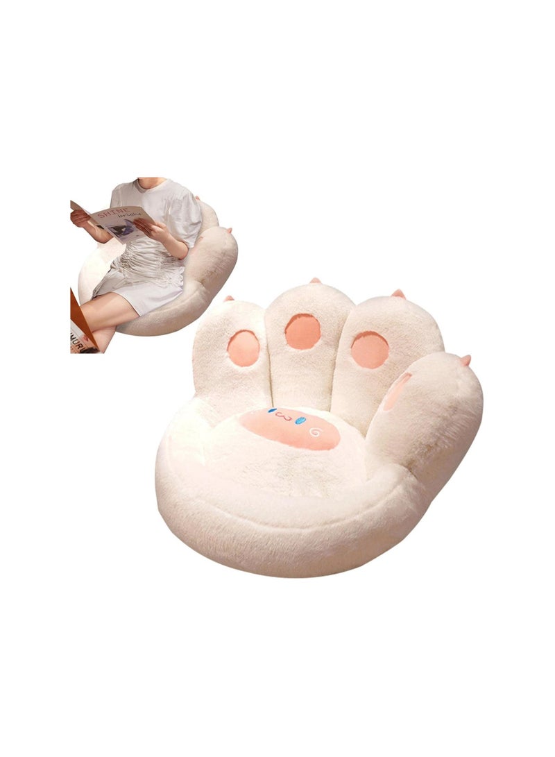 cat paw cushion soft lazy sofa chair cushion lazy pillow for gamer chair white