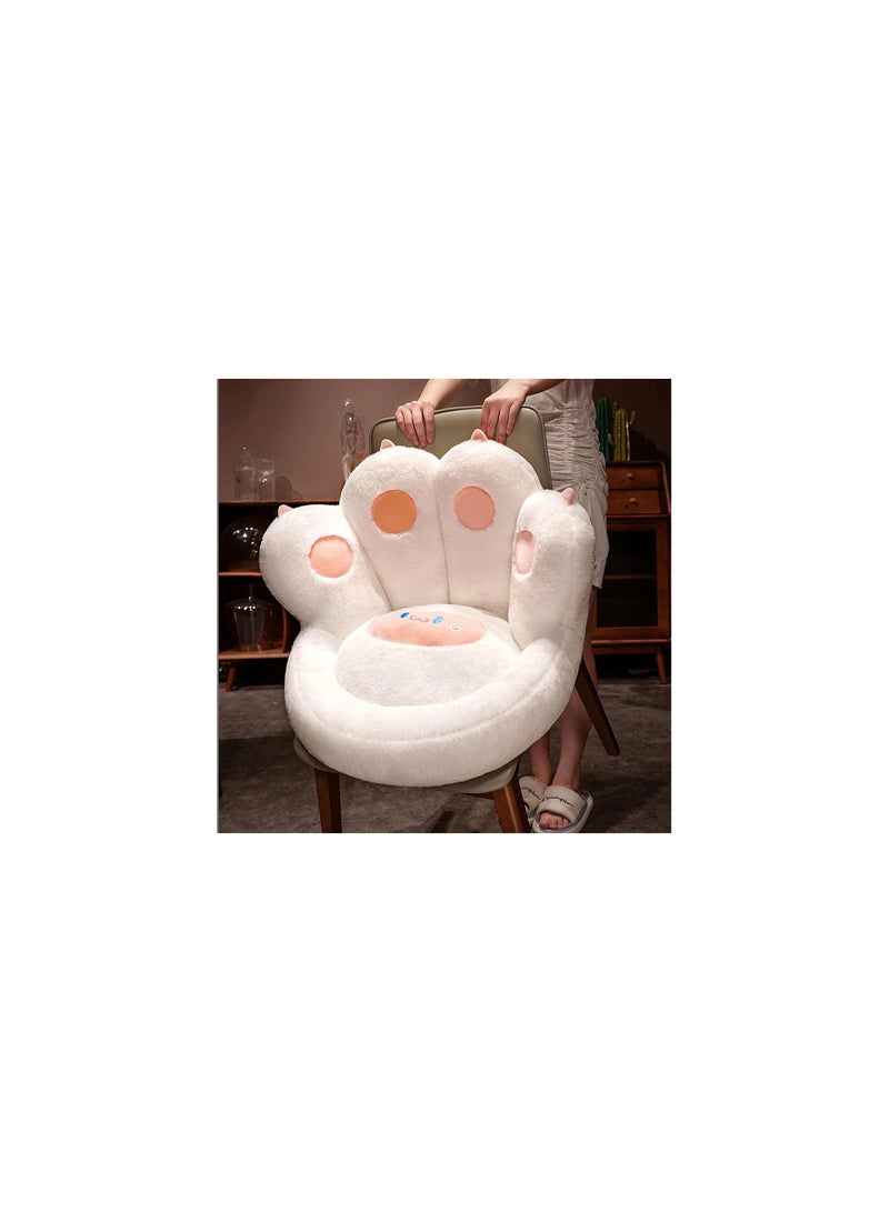 cat paw cushion soft lazy sofa chair cushion lazy pillow for gamer chair white