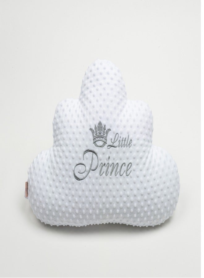 Little Prince Cloud Grey Pillow: Nursery Decor, Soft Baby Cushion, Dreamy Comfort, Gender-Neutral Accent