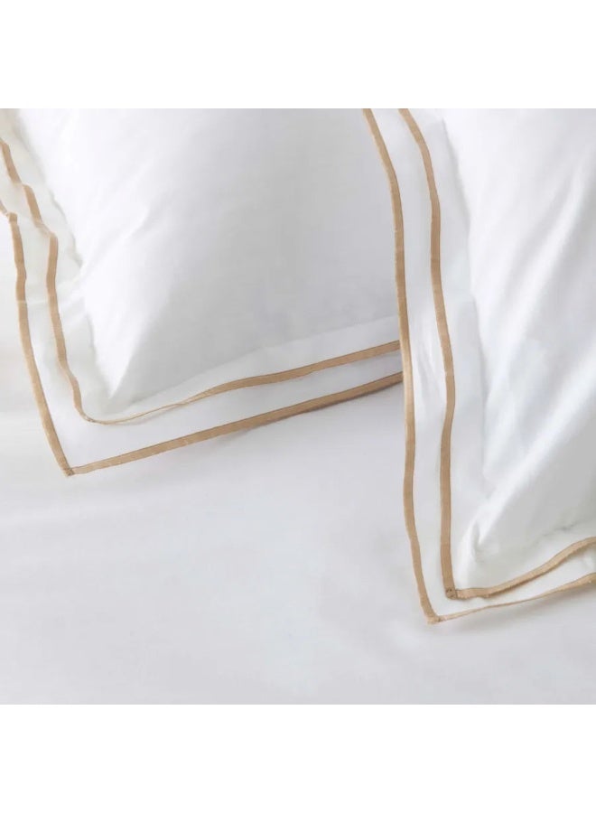 Home White Collection Victorie Beige Piccolo Percale Double Duvet Cover Set 200.20.01.0106