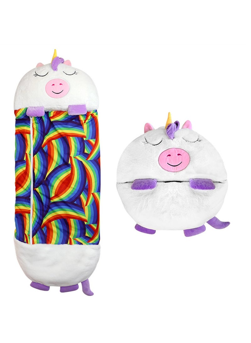 Children's sleeping bag Cartoon animal sleeping bag Children's quilted anti-kick sleeping bag Storage children's sleeping bag