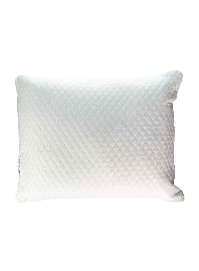 Quilted Pillow Case foam White 16x12inch