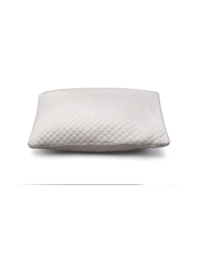 Quilted Pillow Case foam White 16x12inch