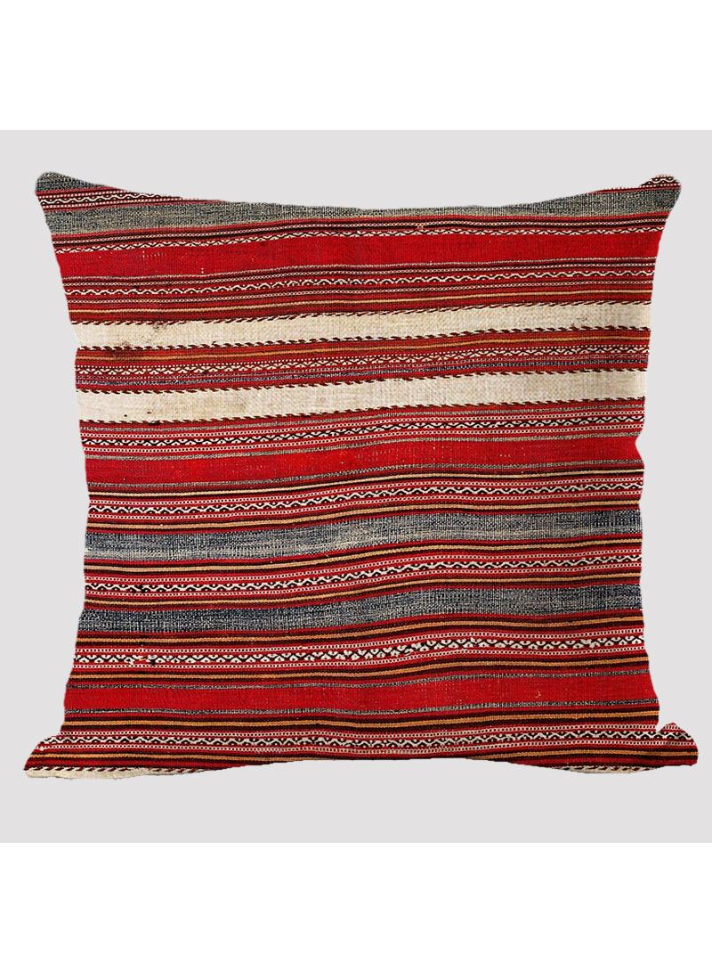 4 Pcs Bohemian Pillowcases Ethnic Linen Pillowcases Multicolor 45x45cm Without Pillow Core