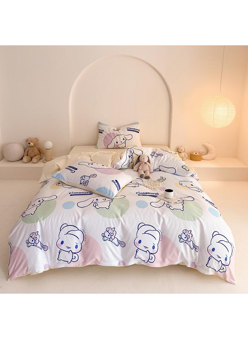 4-Piece Cinnamoroll Cotton Comfortable Set Fitted Sheet Set Children'S Day Gift Birthday Gift