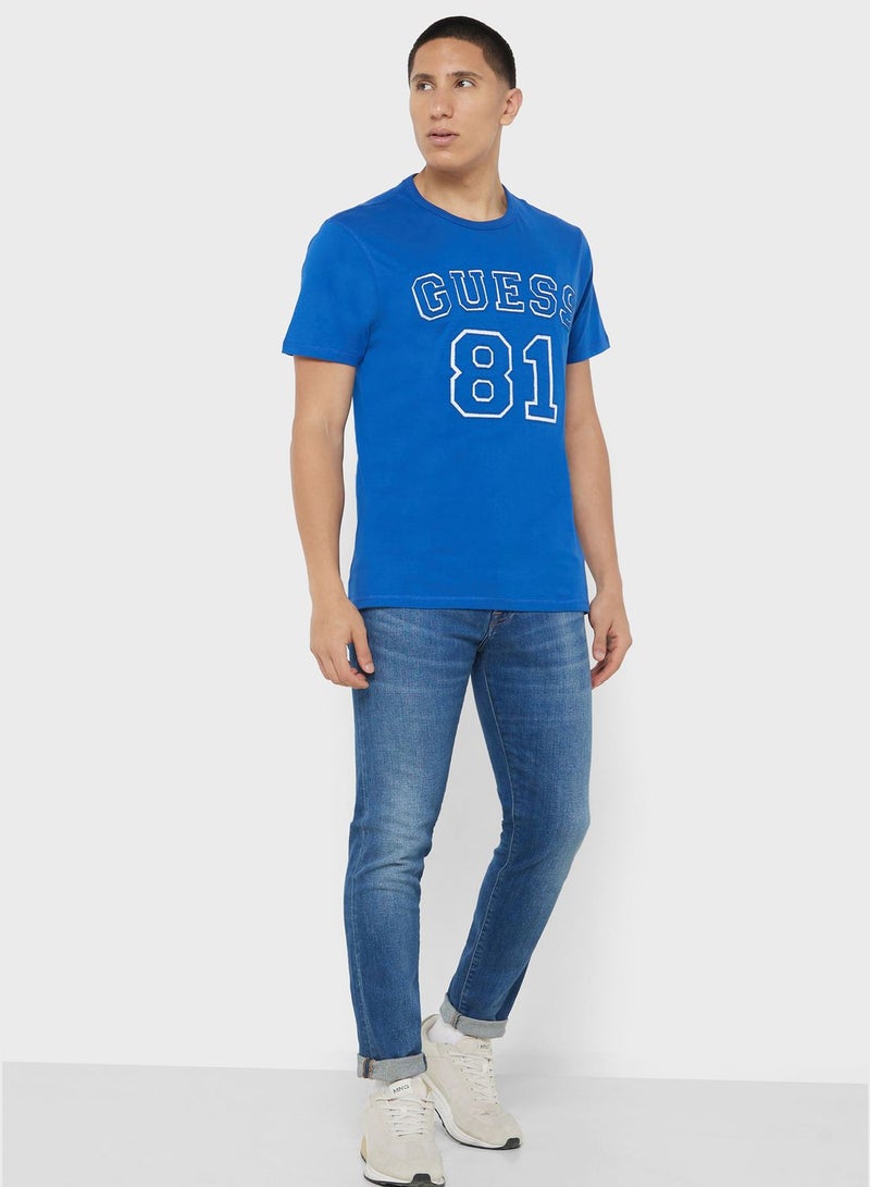 Printed Crew Neck T-Shirt