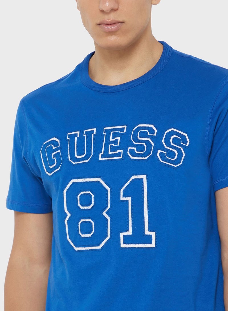 Printed Crew Neck T-Shirt