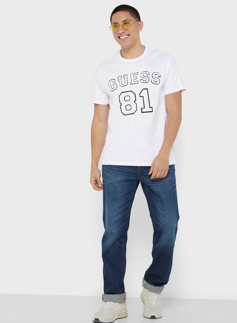 Printed Crew Neck T-Shirt