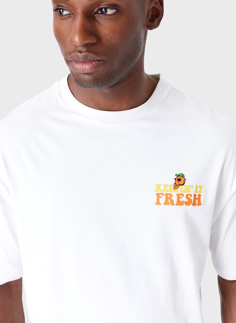 Fruit Graphic Oversized T-Shirt