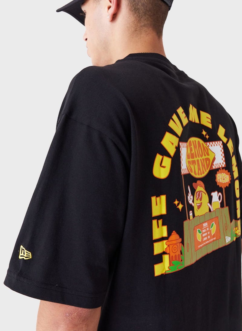Fruit Graphic Oversized T-Shirt
