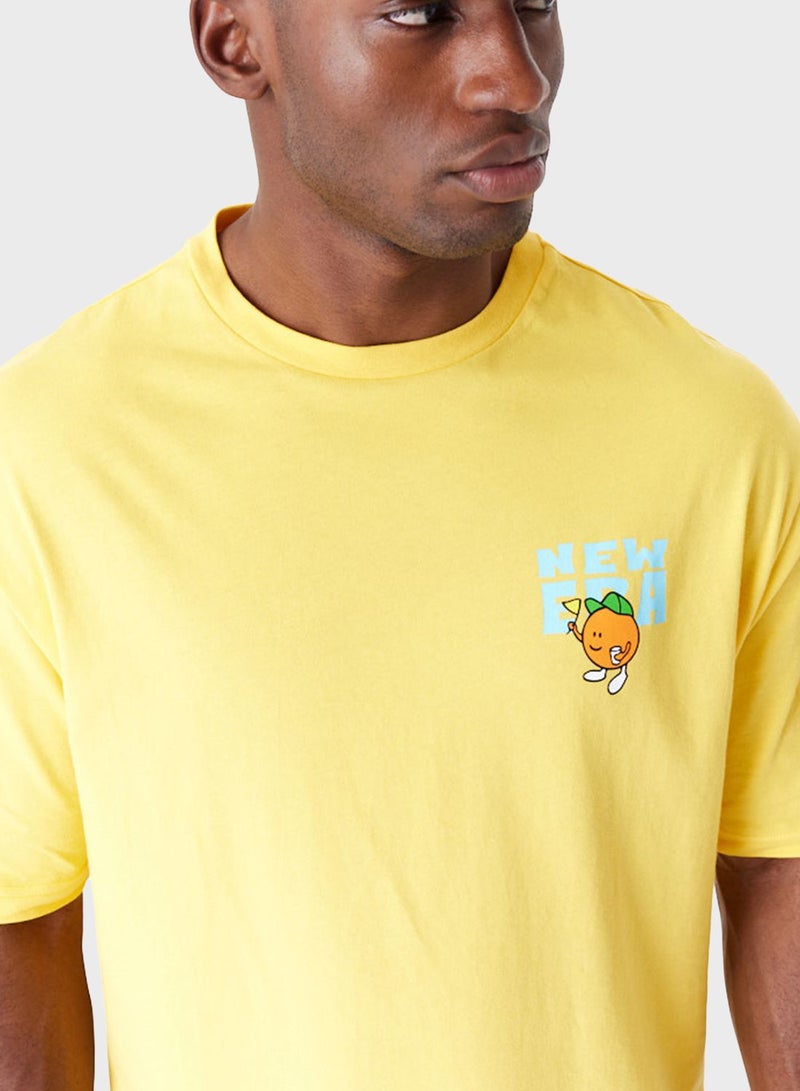 Fruit Graphic Oversized T-Shirt