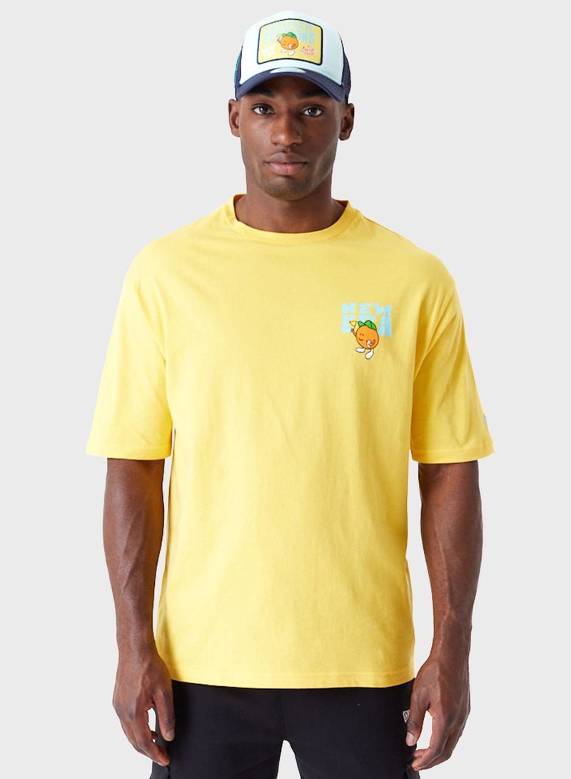 Fruit Graphic Oversized T-Shirt