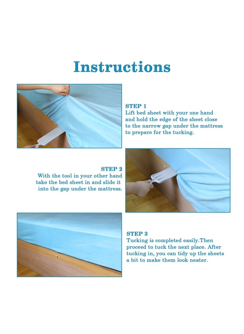 Bed Sheet Tucker Tool, Universal Portable Tucking Paddle, Bed Making Tool for Changing Sheets Easier Bedsheet Change Helper Without Mattress Lifting