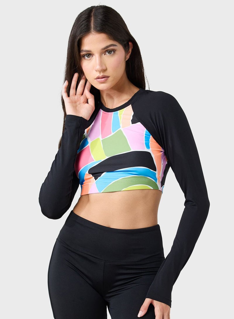 Printed Crop Top