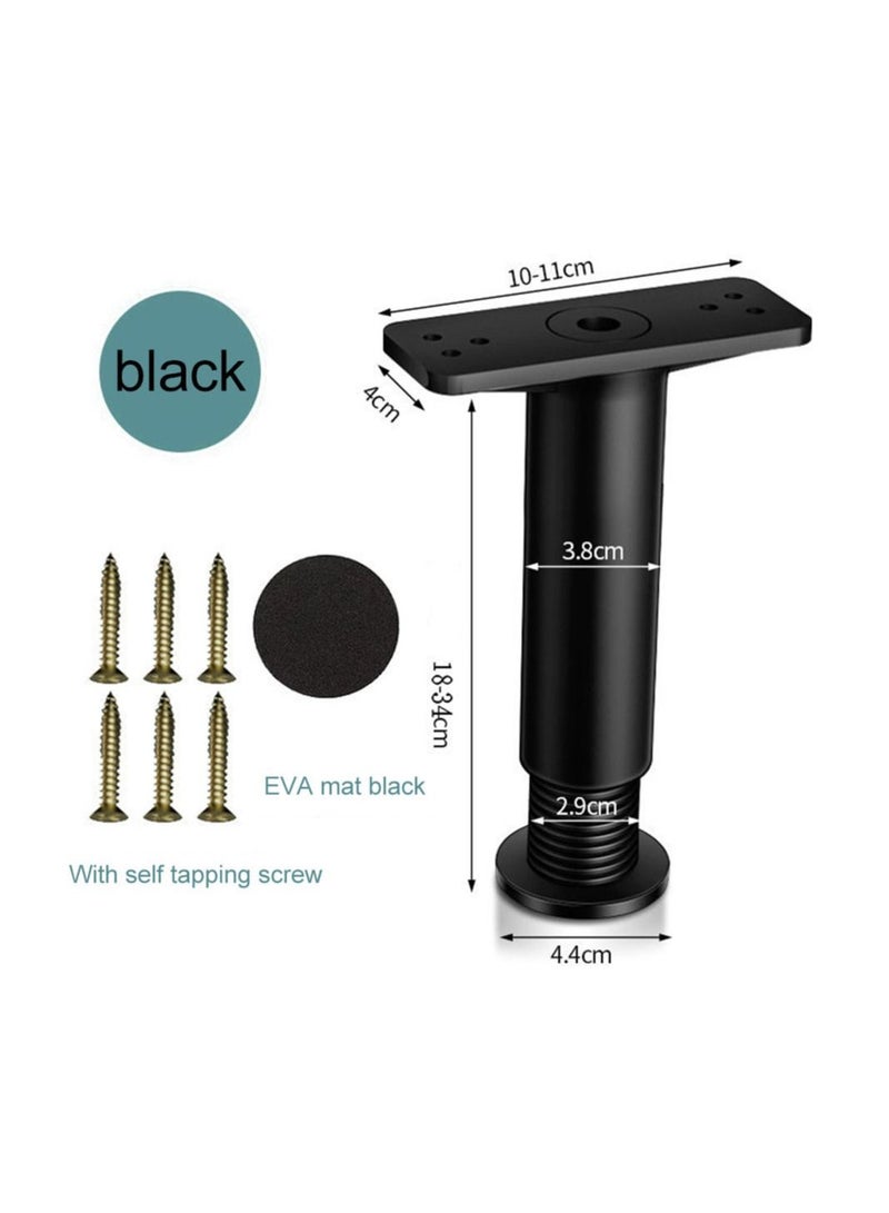 6 pcs Telescopic Adjustable Bed Beam Support Foot Reinforced Plastic Furniture Leg Sofa Leg Bed Bottom Load Bearing Bracket