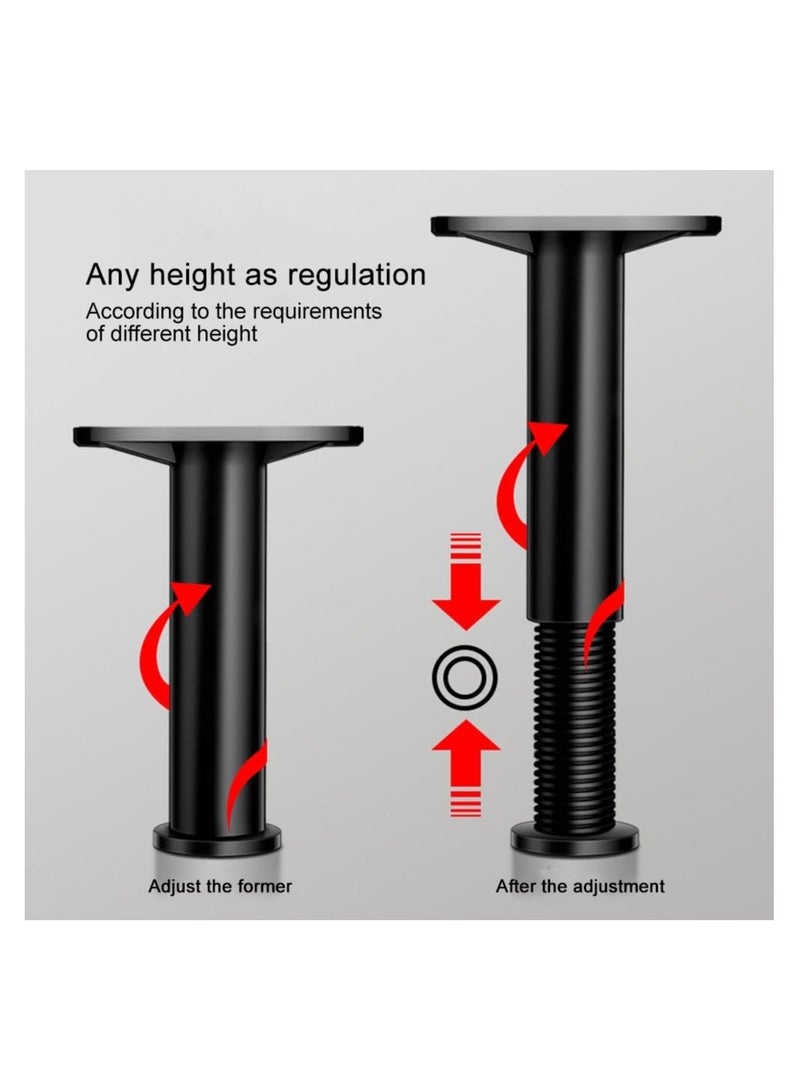 6 pcs Telescopic Adjustable Bed Beam Support Foot Reinforced Plastic Furniture Leg Sofa Leg Bed Bottom Load Bearing Bracket