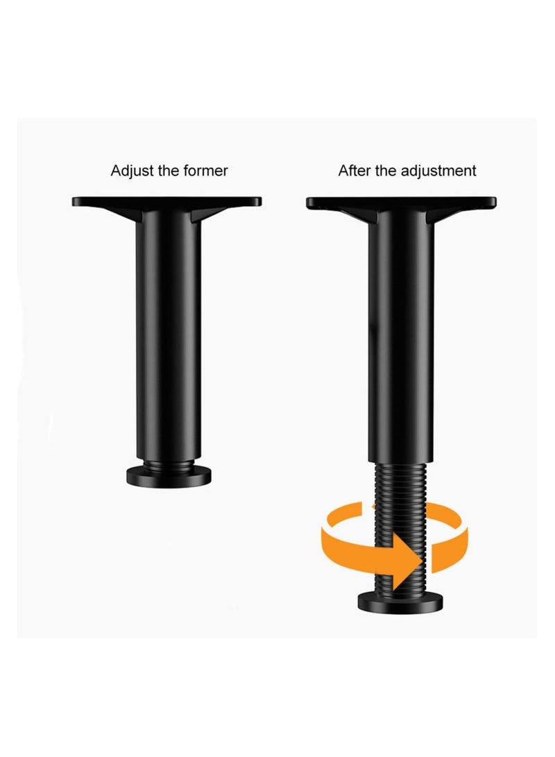 6 pcs Telescopic Adjustable Bed Beam Support Foot Reinforced Plastic Furniture Leg Sofa Leg Bed Bottom Load Bearing Bracket