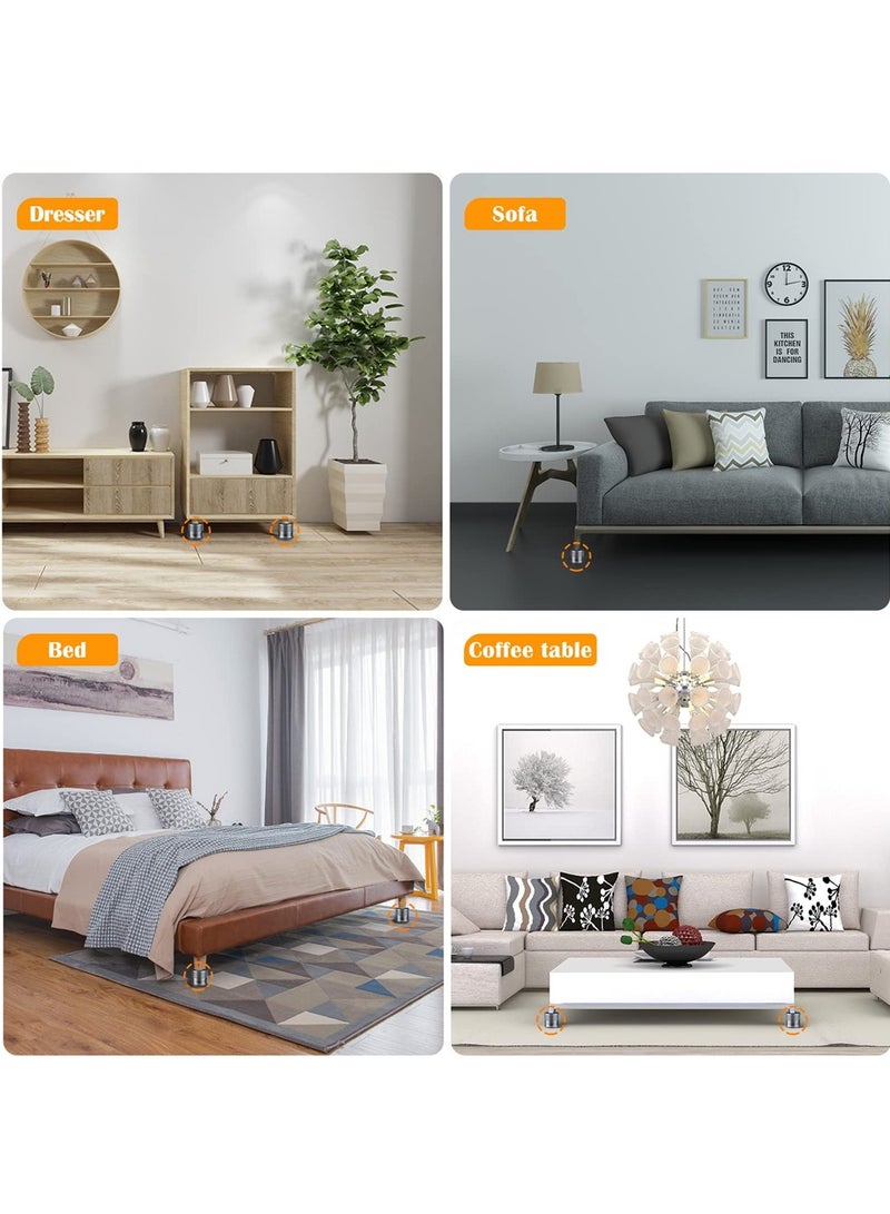 Furniture Risers, Metal Bed Risers Lift Height 1