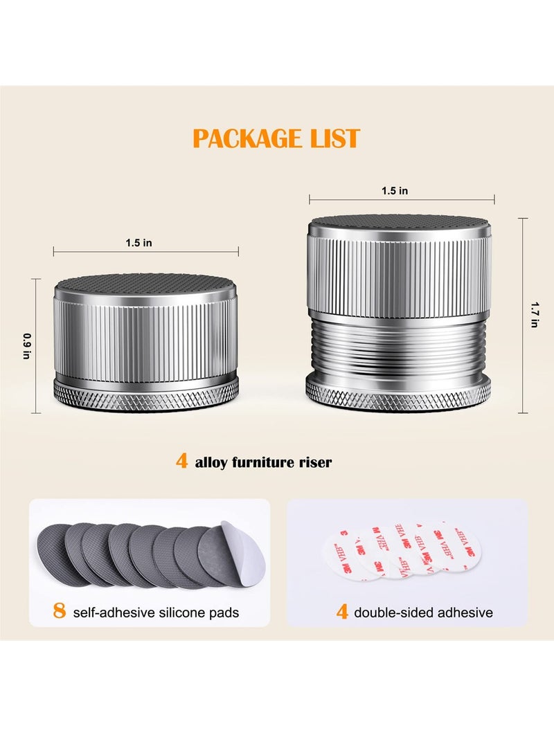 Furniture Risers, Metal Bed Risers Lift Height 1