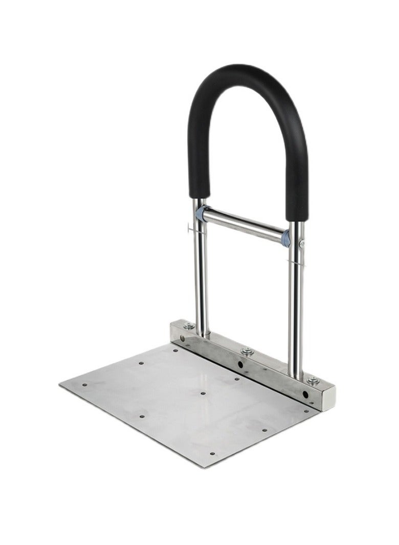 Bedside Handrails for the Elderly, Risers, Bed Railings, Stainless Steel Handrails with Bottom Plates