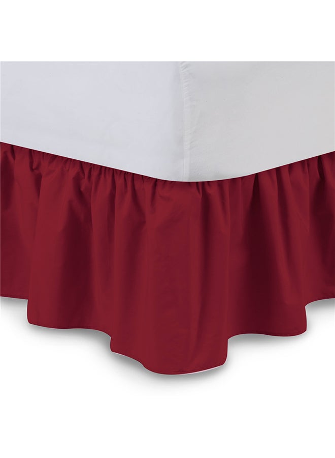 Easy Fit Bed Skirt polyester Red A:150x200+38cmcm