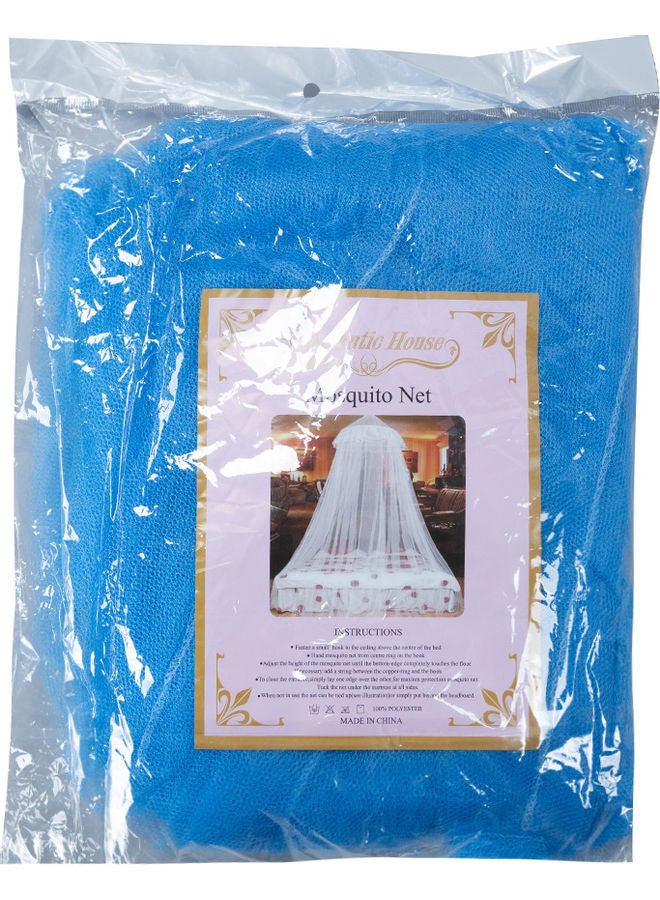 Universal Bed Hanging Mosquito Mesh Net Polyester Blue 8.5 x 2.5 x 0.6meter