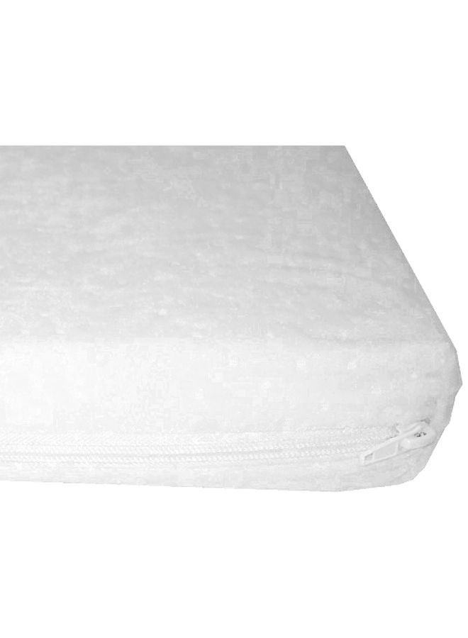 Mattress Topper With Cover Memory Foam White 190x90x5cm