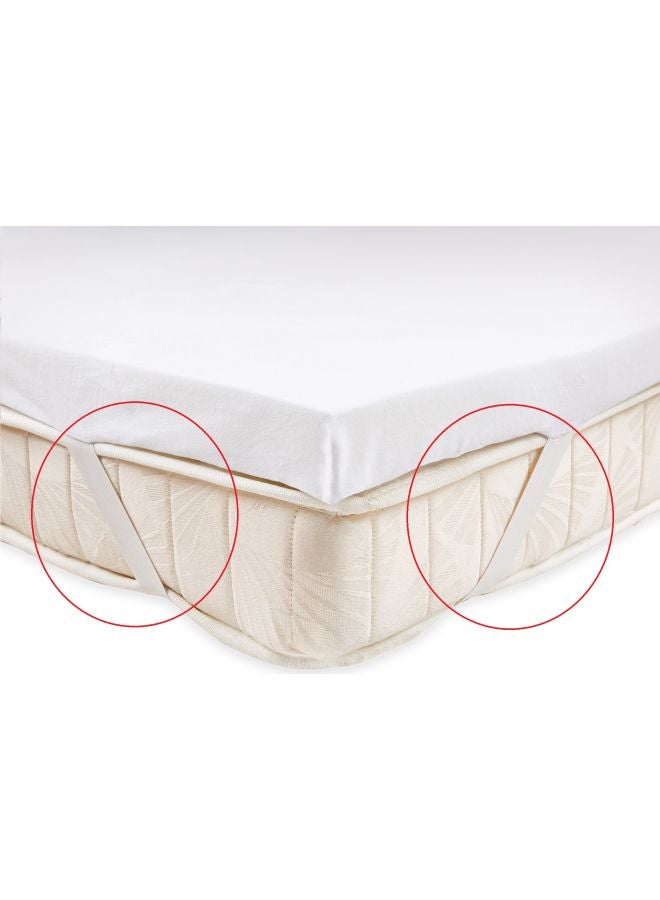 Mattress Topper With Cover Memory Foam White 190x90x5cm