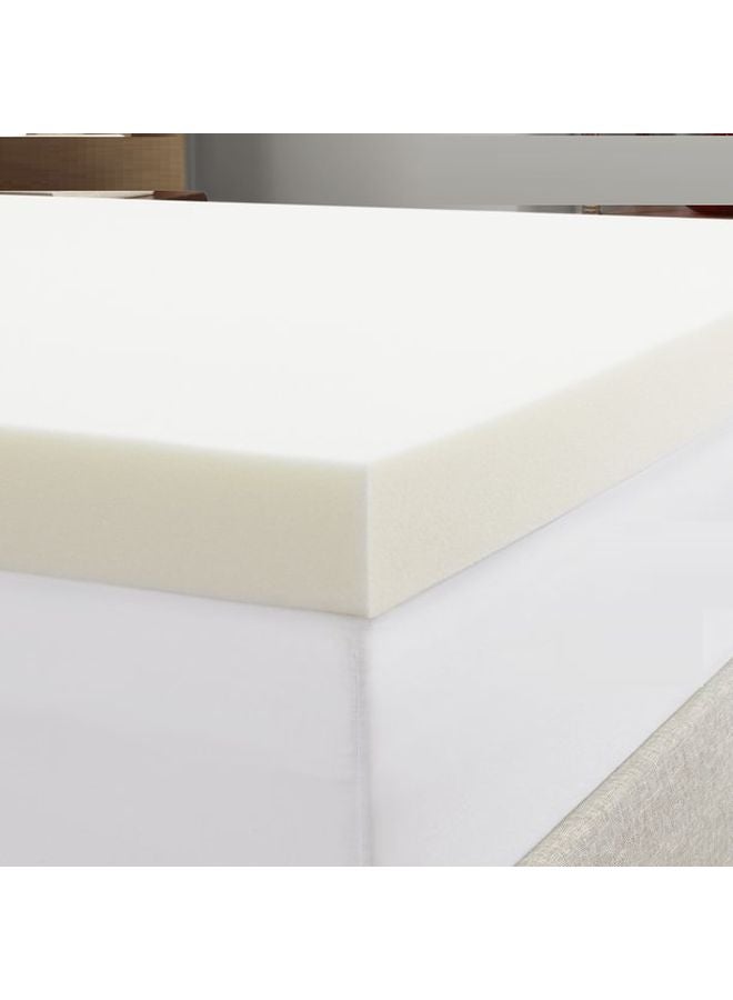 Mattress Topper Memory Foam White 190x90x5cm