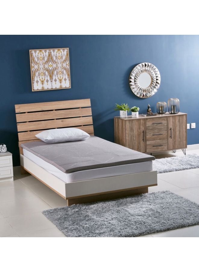 Innate Charcoal Infused Mattress Topper Polyester Grey 200x120x4cm