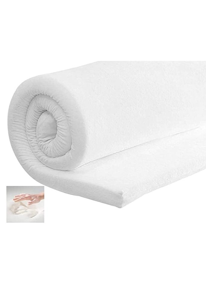 Premium Memory Foam (Harmony Visco Elastic) Mattress Topper with Removable Luxurious Velour Cover