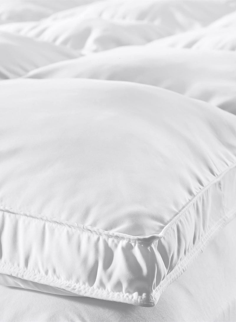 Mattress topper polyester fiber White 200x180cm