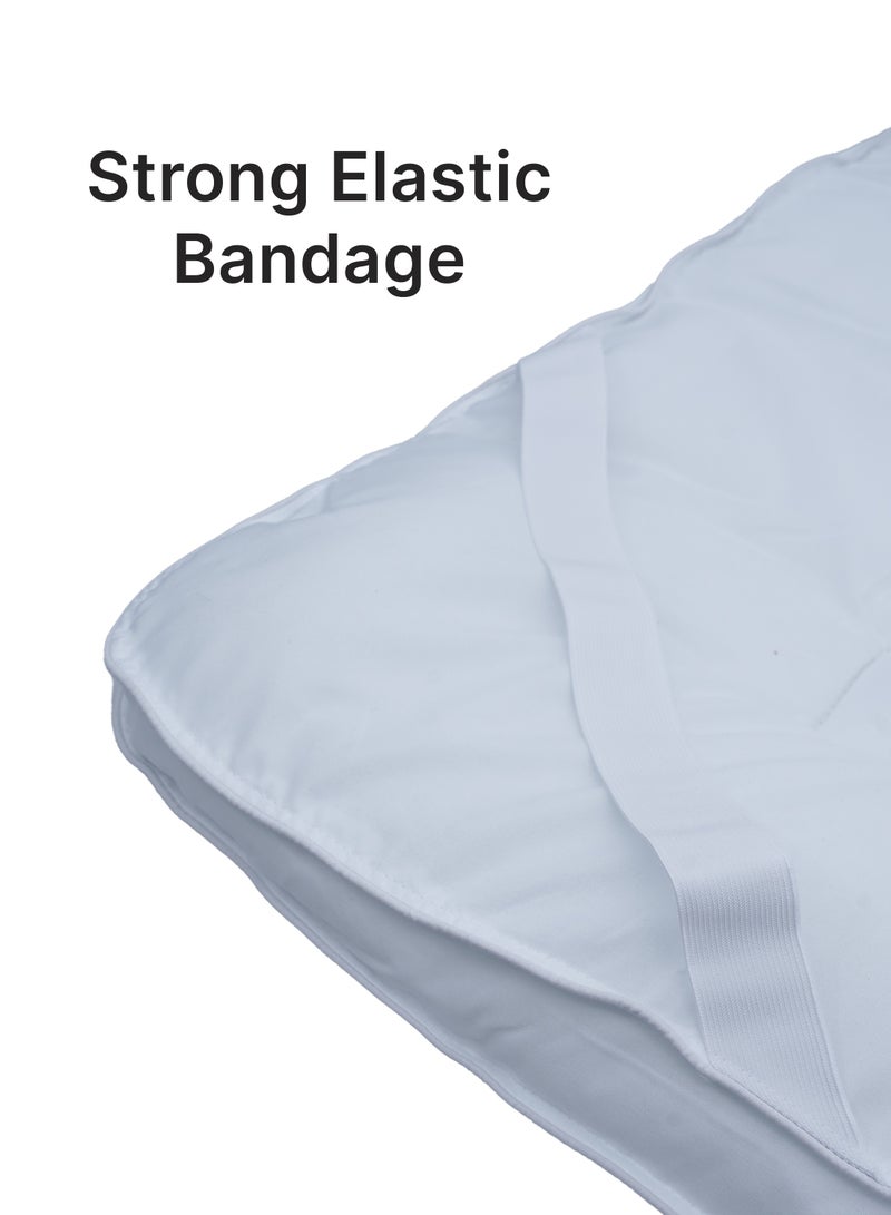 Mattress topper polyester fiber White 200x200cm