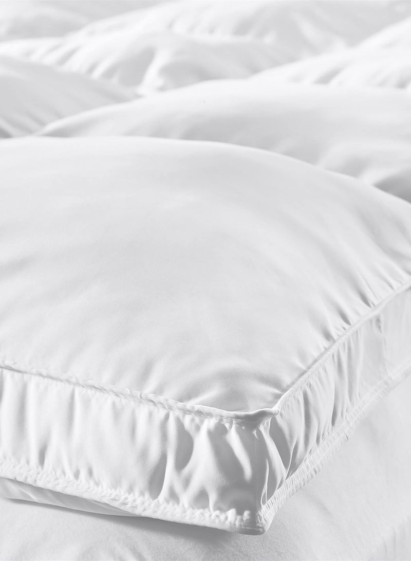 Mattress topper polyester fiber White 200x200cm