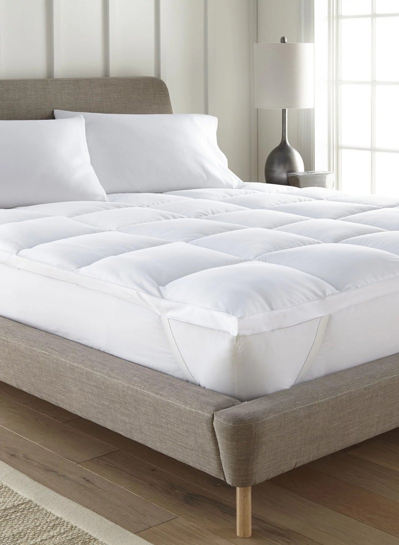 Mattress topper polyester fiber White 200x200cm