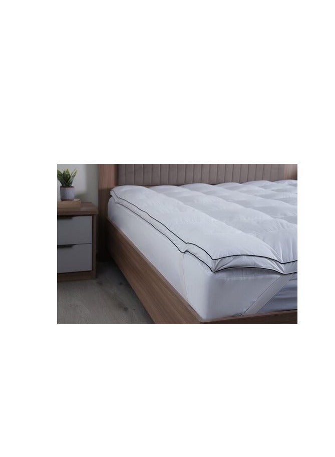 PAN Home Prime Comfort Down Alternative Gel Mattress Topper 160x200x4cm-White