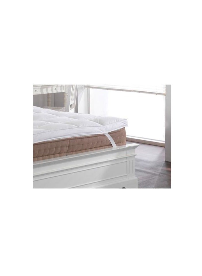 Princess - Soft Fibre Filling Mattress Topper White 200x200 cm